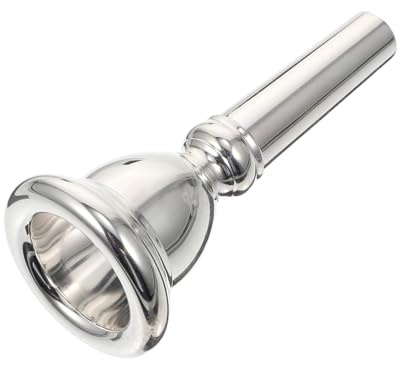 Homoyoyo Euphonium Ersatzteil aus Kupfer mit Silberbeschichtung Mundstück Langlebig und Verformbar Geeignet für Konzerte und Geburtstagsfeiern