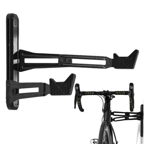 Wall Mounted Cycle Holder - Garage Heavy Duty Storage Rack - Adjustable Wall Mount Cycle Hook Holds up to 40kg for Home Warehouse Basement