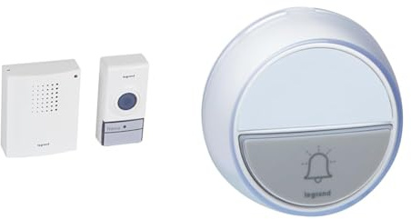 LEGRAND - Kit carillon radio sans fil Essentiel - blanc avec Sonnette IP44 pour kit carillon Confort - blanc