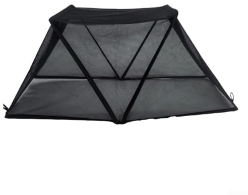 Bâche pliable pour protéger efficacement le soleil et lutter contre les nuisibles dans votre jardin (Noir)