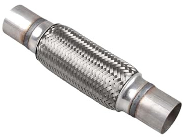 Diamètre intérieur 45*250, avec tube soudé,Tuyau flexible tressé,Tuyau d'échappement pour voiture,Soufflet d'échappement,Tuyau d'échappement flexible en acier inoxydable,Tuyau d'échappement flexible