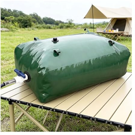 Hopfällbara behållare for förvaring av vattenblåsa, 20-1585 Gal Portable Stor kapacitet mjukvattenpåsetank for torkamotstånd, brandförebyggande(1.2x0.8x0.6m/568L/150gal)