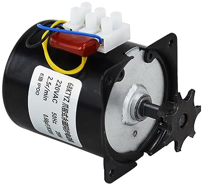 220 V Synchronmotor Ersatz 2, 5 U/min für Hühnerei Inkubator Wender, Druckmaschine, Grillausrüstung, Eierwendermotor für Inkubator