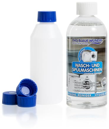 Das Blaue Wunder Waschmaschinen und Spülmaschinen Hygiene-Reiniger 500 ml, Hochwirksame Systempflege mit 3-fach-Formel, entfernt Kalk Schmutz Fett Gerüche