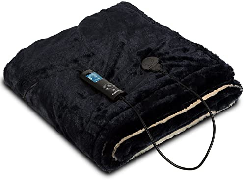Klarstein Matrimoniale 120W, Coperta Termica Elettrica 180x130cm, Scaldaletto Matrimoniale Elettrico 3 Livelli di Temperatura, Lavabile in Lavatrice, Coperta Elettrica per Letto e Divano