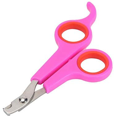 YITON Pet Nail Clipper Pink Pet Dog Cats Bird Toe Claw Scissors Clippers Stainless Steel Grooming Nail Clippers 2Pcs