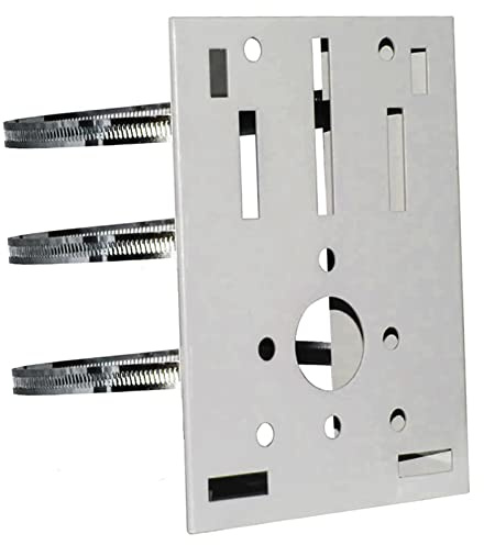 WiTi Universal Vertikale Stangenhalterung für Überwachungskamera, Solide Metallhalterung Eckwinkel mit 3 Schlaufen, Geeignet für CCTV-Kameras (Größe L)