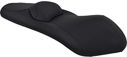 Moto Discovery Funda de Asiento Compatible con Yamaha X-City 125/250 2007-2016 Negra con Costuras Azules