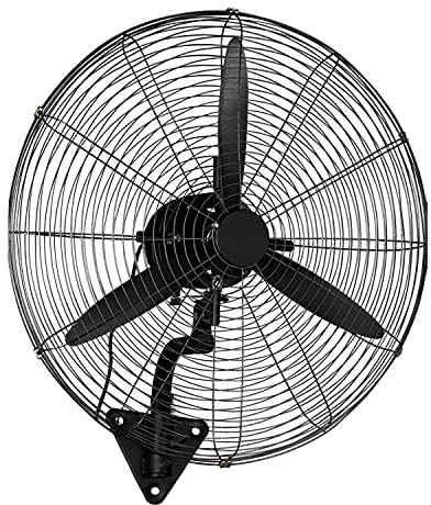 STAFU 30″ Industrial Wall Mounted Fan, 3-Speed Wall Fan, Tilting Oscillating Rotating Fan For Office, Factory, Restaurant