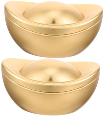 Warmhm 2St - für den Innenbereich Feng-Shui-Dekoration die chinesen schlüssel aufbewahrung Wohnkultur Keksdosen Spielzeug aus Metall drinnen Statue