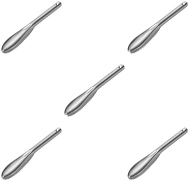 5 Set Fish Scaler Stainless Steel Brush Scales Graters Household Supply Gadget Easily Use Scraper Removing Tools Scale Remover 430, Style 01