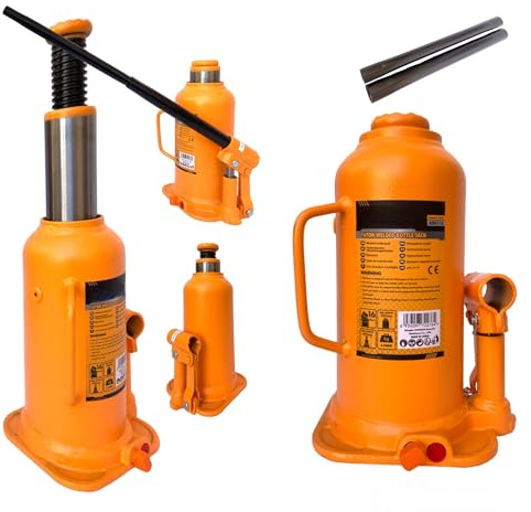Crick Cric Idraulico per auto a bottiglia Sollevatore Martinetto 16 Tonnellate per Auto Furgoni Roulotte 16 TON