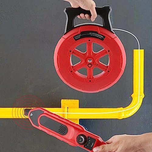 Rilevatore di intasamento dei tubi, localizzatore di tubi dell'acqua Strumento diagnostico sotterraneo Scanner da parete Strumento idraulico per lo scanner di intasamento degli oleodotti,30M-110V