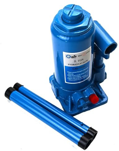 RED STAR 5 Ton Heavy Duty Hydraulic Bottle Jack Lifting Ram Car Van Boat Truck Caravan