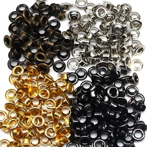 400 Set Occhielli in Acciaio Inox, Occhielli passacavo,pinze Occhielli telone Occhielli 5,5 mm Kit di Strumenti Occhiello Occhiello Occhiello per Scarpe Abbigliamento Pelle Tessuto telone