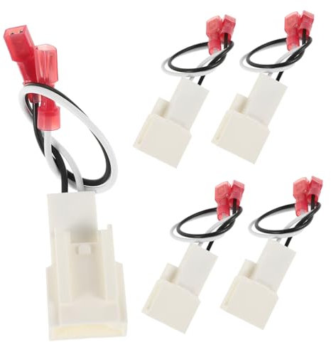 Angoily 5pcs Car Audio Plug Adapter Speaker Harness for Speaker Cable Converter Car Part