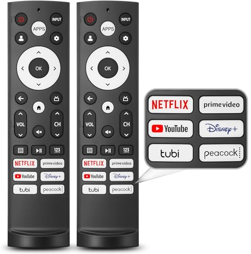 【Pack of 2】 for Hisense TV Remote Replacement, Compatible with Hisense Google UHD ULED QLED 4K Smart TVs
