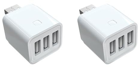 GIWFBQTR 2X Tuya Smart Zigbee 3 Adaptador USB Interruptor 5V Mini Adaptador de Corriente USB Control de Vida Inteligente A Través de Yandex