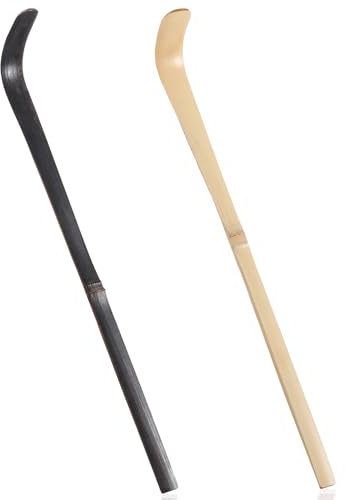 Lot de 2 Chashaku en Bambou Matcha Cuillère à Matcha et Fouet en Bambou pour la Préparation Traditionnelle du Thé