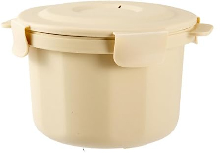 SiaBiced Olla Arrocera para Microondas, Vaporera, Máquina para Hacer Arroz Portátil para El Hogar, Tazón para Servir