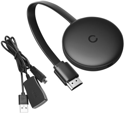 KBIBCK Adattatore HDMI Wireless 4K, 2,4/5G Hz Dongle Miracast/Airplay/DLNA, Adattatore Streaming TV Stick, per iOS, Android, Windows, Mac, TV, Monitor, Proiettore