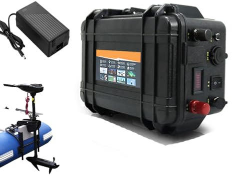 JHKJ Batería de Litio para propulsor de Exteriores de 12 V, 100 Ah, 120 Ah y 150 Ah, para propulsión Marina de Barco de Pesca eléctrica de 12 V, para Carrito de Golf y Autocaravana.,12v,120Ah