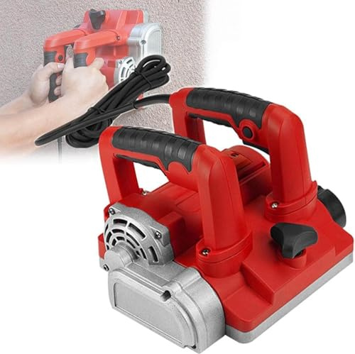 Piallatrice elettrica for pareti da 4580 W, piallatrice for stucco, regolazione della profondità da 0 a 4 mm, pialla portatile, for rimuovere la vecchia carta da parati