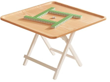 Mahjong Bärbart fällbart kortbord, fällbara ben för enkel förvaring, perfekt för dominospel och poker, perfekt för hem och utomhusbruk