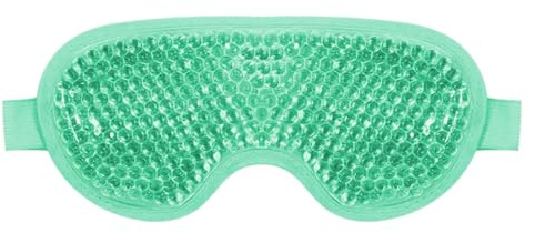 Máscara para Ojos, Antifaz Gel Frío y Calor, Máscara para Ojos, Máscara Refrescante para Ojos, Reutilizable Antifaz para Ojos Fríos de Calor y Frío, para Ojos Hinchados, Migrañas (Verde)