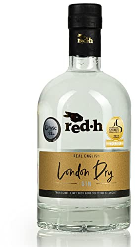 red.h London Dry Gin 70cl - Quintessentially British Gin with Smooth Aromas, Crafted At Our Hampshire Distillery | Premium Spirits Celebrating Life's Moments, ABV 40%