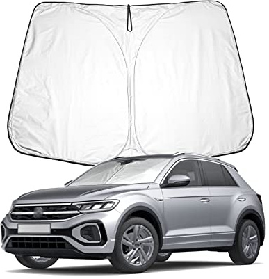 BIXUAN TRoc Sonnenschutz kompatibel mit VW T-ROC 2018-2023 2024 2025 Seat Arona SUV 2016-2023 Windschutzscheibe für das Auto Frontscheibenabdeckung Windschutz für Frontscheibe Blockiert UV Abdeckung