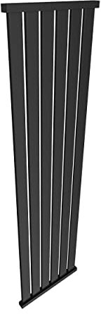 Heizkörper LOTUS 1 Badheizkörper Handtuchwärmer Handtuchhalter Bad-Heizkörper 100/30 (Schwarz-Matt)