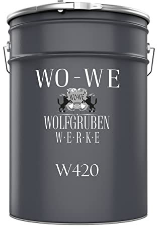 WO-WE Holzfarbe Holzlack Wetterschutzfarbe Außen & Innen - Tiefschwarz RAL 9005-10L