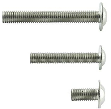 AGBERG - M6 x 20 Linsenkopfschrauben mit Flansch und Innensechsrund (TX) - Flachkopfschrauben [100 Stück] aus Edelstahl A2 V2A, rostfrei - ISO 7380-2
