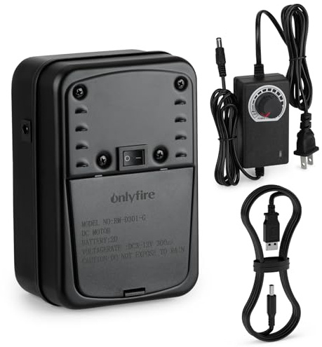 Onlyfire Chef Motore girarrosto 3.5W BBQ velocità regolabile motore con spina USB - Gamma di tensione DC 3-12V
