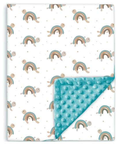 Copertina Neonato Invernale 75x100 - Coperta Pile Morbida Per Bambini In Cotone Oeko Tex - Coperta Culla Lettino 60x120 - Plaid, Pisolino, Scuola, Asilo Nido - Trapunta Leggera Lettino Con Sbarre