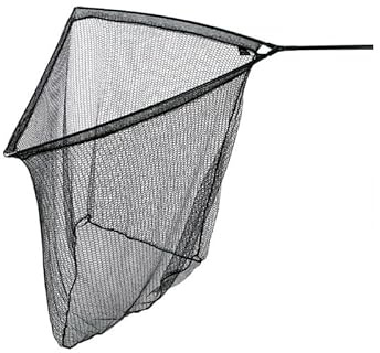 Karpfenkescher Unterfangkescher komplett 2 TLG. Glasfaser 2,40m 100x100cm