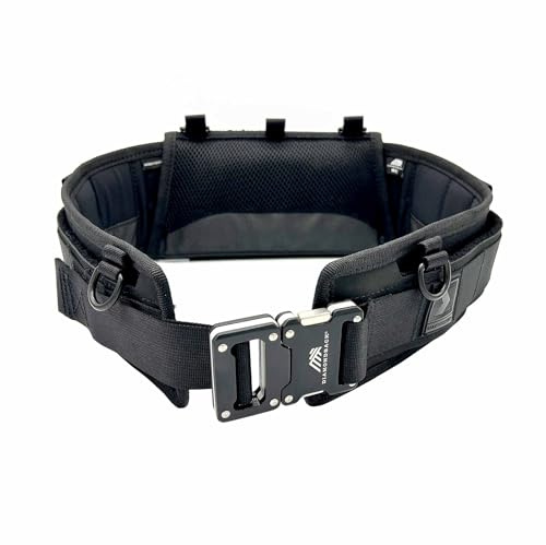 Diamondback Tempo Tool Belt - Tool Belts for Men with Lumbar Support - Utility Belt with 10 Attachment Points for Tool Belt Pouches (M/L)