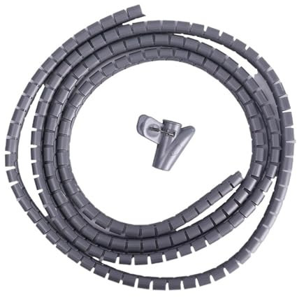 Flexibler Kabelmanagement-Wickler – 2 m Spiralwicklung für Kabel-Organizer und Kabelschutz – ideal für Computer, TV und Home Office Kabelaufbewahrung