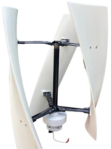 HUIZHITENGDA 24V,Aerogenerador De 12 V-48 V, 1500 W, Silencioso, con Controlador MPPT, Ideal para Uso Residencial, Agrícola Y En Exteriores.