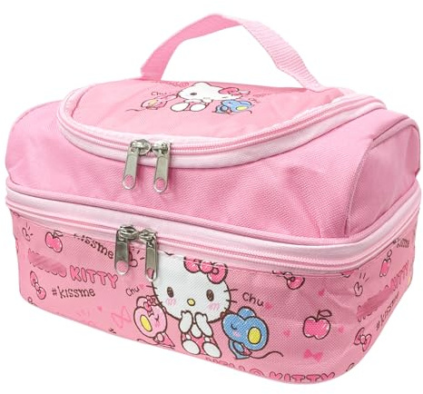 Driflo Kitty Lunch Box, Kitty Lunch Bag, Insulated Lunch Bag, Waterproof Cooler Box, for Adults Student, for Travel, Picnic, School, Office, Outdoor