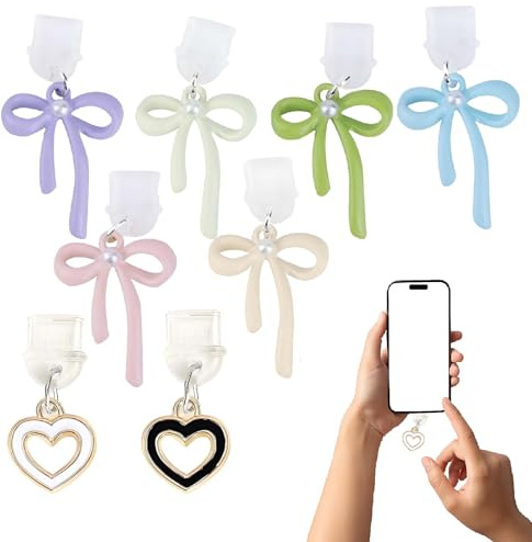 iuiiaii 8 Pcs Type C Dust Plug Charm, USB C Dust Plug, Charger Port Cover, Attractive Phone Accessories Durable USB Dust Cover Applicable to all Type-C Smartphones and Tablets