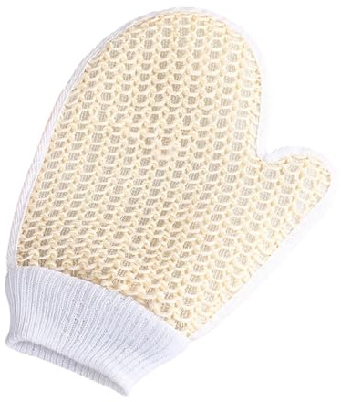 Mjuka vävda badhandskar naturlig peeling handske för hudtyp mjuk kropp skrubba och dusch essentiell badrumshandske