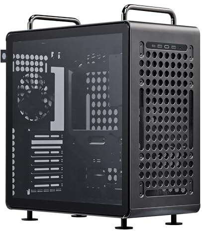 Cooler Master QUBE 540 Boîtier Tour intermédiaire ATX à Haut débit d'air, dégagement Maximal du GPU 415 mm, prêt à l'emploi RTX 5090|RX 9070 XT, Verre trempé, Design modulaire et Personnalisable