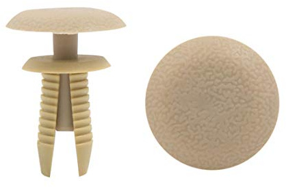 sourcing map 30Stk 8mm Beige Stoßfänger Clips Für Auto LKW Aus Plastik | Auch Für Seitenschweller Montage, Für Busse, Züge, Flugzeuge, Wohnwagen, Einrastclips