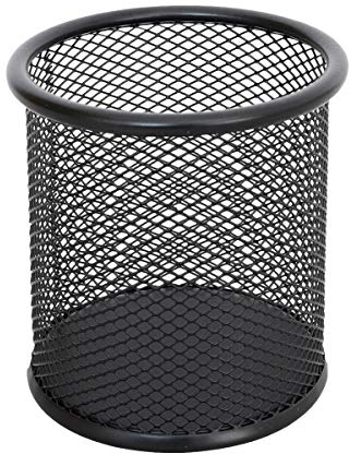 TIPTOP OFFICE Stiftehalter rund aus Drahtmetall, Schwarz 404845