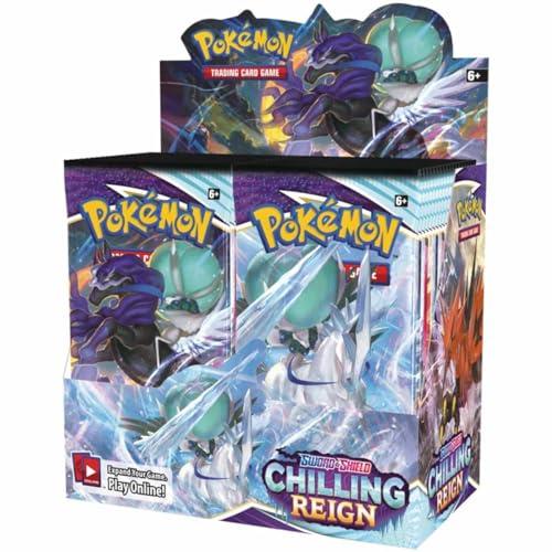 Pokémon Schwert und Schild 6 – Schaurige Herrschaft: Booster-Display, Kartenspiel, ab 6 Jahren, für 2 Spieler, über 10 Minuten Spieldauer