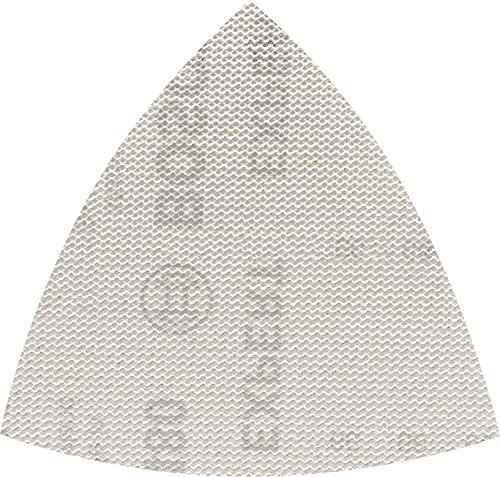Bosch Professional 5x Mallas de lija Expert M480 (para Madera dura, Pintura sobre madera, 93x93 mm, grano 240, accesorios Lijadora delta)