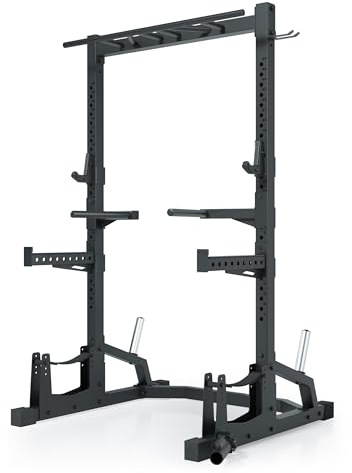 Atletica R7 Half Rack, 214 cm, Professionelle J-Hooks, Deadlift Station