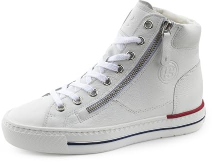 Paul Green Damen, Frauen High-Top Sneaker,Sneaker-Stiefel,mid Cut,Halbschuhe,straßenschuhe,Strassenschuhe,Sportschuhe,Weiß (JA),38.5 EU / 5.5 UK